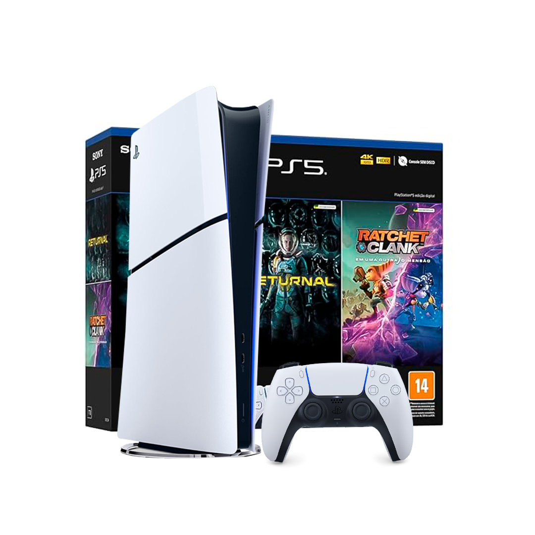 Playstation 5 Slim DIigtal Edição Returnal + Ratchet & Clank